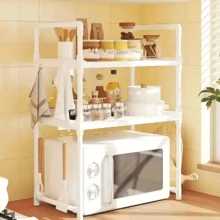 1 Kệ lò vi sóng phong cách tối giản, kệ kim loại chắc chắn đặt trên mặt bàn với ngăn trên và dưới, kệ lưu trữ nhà bếp, kệ lò vi sóng, kệ gia vị hai tầng, phù hợp cho lò vi sóng, máy pha cà phê và bộ đồ ăn - nhiều màu - Xem 7
