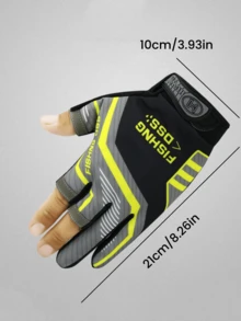 1 Pair 3-Finger Fishing Gloves, Suitable For Outdoor Fishing, Multi-Scenario Applicable, Anti-Slip Design For Stable Grip, Elastic & Breathable, Sun Protection Gloves, Suitable For Fly Fishing - Multicolor - View 4