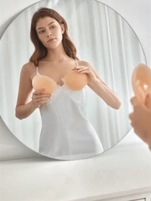 1 chiếc áo ngực silicon tự dính dành cho nữ, dây đeo vô hình, nâng đỡ và tạo khe ngực, kiểu dáng không dây, tự dính, phù hợp với váy cưới/váy dạ hội, váy hở lưng, váy hai dây, váy ôm sát, áo xuyên thấu, trang phục hai dây, tiệc cưới, du lịch, phù hợp cho các bữa tiệc, váy cocktail, đám cưới/tiệc tối trang trọng. - Nhiều màu - Xem 5