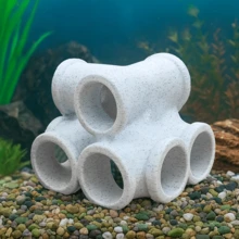 Dekorasi Akuarium Ornamen Kreatif Premium 3D Pemandangan Dasar Laut Bawah Air untuk Tempat Berlindung Ikan dan Udang di Tangki Ikan - Tipe A - View 4