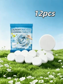 Washing Machine Cleaning Tablets, Deep Clean Drum And Pulsator, Effectively Removes Limescale Residue And Odor, Quick Foaming, Long-Lasting Freshness, Lemon Scent. Washing Machine Cleaner, Laundry Detergent, Descaler, Deodorizer, Freshening Tablets, Front-Load Washer Cleaner, Top-Load Washer Cleaner, Laundry Equipment Cleaner, Lemon Fresh, Long-Lasting Fragrance. - Solid/powder - View 11