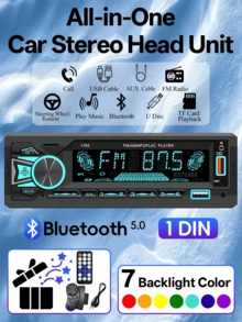 Car Radio Single Din Stereo Player Digital Bluetooth MP3 Player FM Radio Stereo Audio Music USB With In Dash AUX Input - A - 查看 9