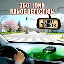 16-Band Automotive Radar & GPS Detector With Voice Alarm & Real-Time Threat Alert, Upgraded 360° Anti-GPS Detector, Rear-End Speed Ticket Avoidance, Enhanced Ty Features For  Driving 9WSA - Solid Black - View 2