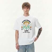 Boy, Camiseta De Marca Americana De Moda Urbana, De Verano Para Hombre, De Corte Holgado, Manga Corta, De AlgodóN Grueso, Estilo Casual. - Negro - Ver 9