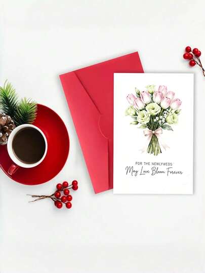 10/1Set Wedding Invitation Card,Love Greeting Card,Thank You Card Decoration With Envelope, Inside Pages Are Blank And Can Be Expanded For FillingWedding Party Gift,Blessing Message Decoration Card,And As A Small Gift To Convey A Sense Of Ceremony, Expressing Genuine Emotions