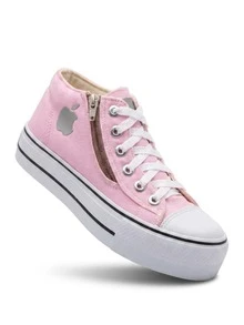 Women's Basic Casual Sneakers, Super Lightweight And Soft, Great For Everyday Wear. - Màu Hồng baby - Xem 2