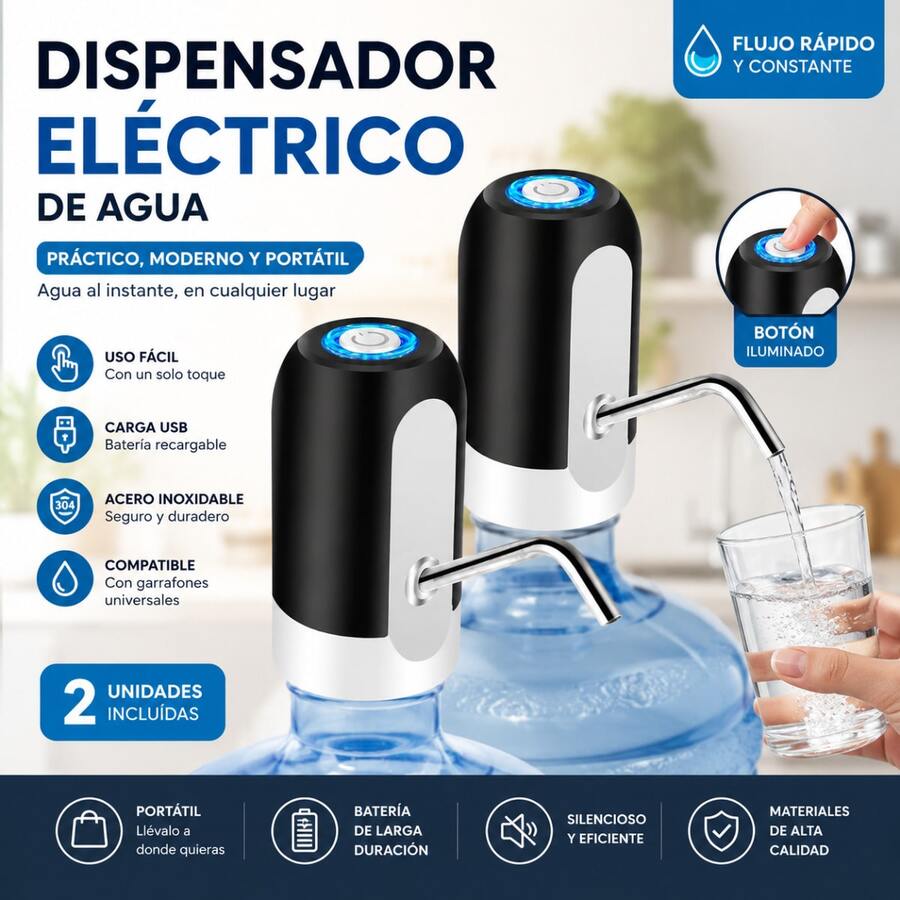 DOSYU Water And Ice Dispensers - White - View 1