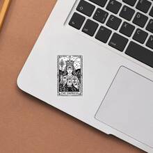 Tarot Card "The Empress", Dark Magic & Occult Style, Waterproof Vinyl Sticker - Durable Smooth Surface, Self-Adhesive Bumper Sticker, Suitable For Cars, Windows, Laptops, Trucks, Water Bottles - Multi-Purpose Durable Design, Car Sticker - Vinyl - View 4