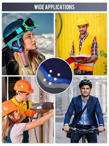 1/2Pcs Soft Skin-Friendly Cotton Hard Hat Sweat Band, Breathable Quick Dry Sweat Absorbing Safety Helmet Lining Pad, Lightweight Portable Comfort Summer Work Construction Outdoor Labor Protection Helmet Replacement Accessories - Multicolor - View 8