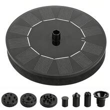 Solar Powered Water Fountain - Battery-Free - Solar Fountain With Multiple Spray Modes, Suitable For Pond/Swimming Pool/Bird Bath/Garden, Available In 1W/1.4W (13cm/16cm) - 圓盤款 - 查看 6