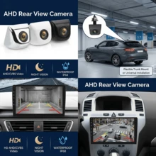170° HD Waterproof Car Rear View Backup Camera, Automatic Car Reverse Image CCD High Definition Night Vision Universal Type - B - View 6
