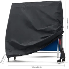 420D Black Table Tennis Table Cover, Full UV Protection, Outdoor Waterproof Durable Sun Shade - Ping Pong Table Cover - View 10