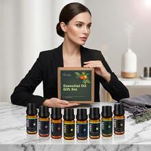 MELAO 8-Piece Essential Oil Gift Set, 10ml Per Bottle, 100% Natural Aromatherapy Oils For Diffuser, Humidifier, Massage, Skincare, Candle Making, Home, Office And Spa - 8 Pcs - View 10