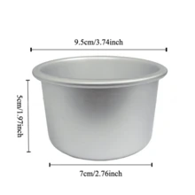 3.7 Inch Solid Bottom Round Chiffon Cake Mold - Non-Stick Aluminum Baking Pan, Ideal For Making Cream Cakes, Desserts, Breads, Chiffon Cakes And Frostings. - Multicolor - View 6