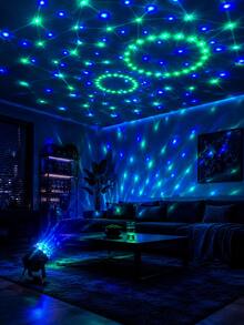 1pc USB Powered Multicolor Star Projector Light, Suitable For Bedroom, Living Room, Game Room, Party, Room Decor - Multicolor - View 8