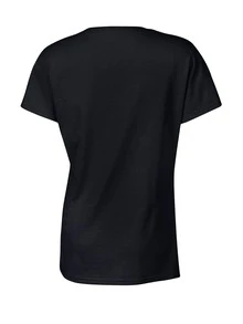 1 camiseta de béisbol suave y cómoda para mujer, 180g, 100% algodón - Negro - Ver 2