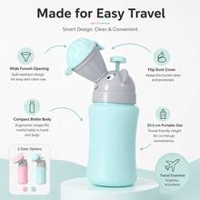 1pc Cute Elephant Pattern Urinal, Portable Urinal For Men And Women, Easy To Carry, Compact Car Urinal, Creative Car Urination Tool, Children's Emergency Urine Bag - Multicolor - View 5