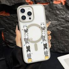 マグネット式黄ばみ防止 | 高級感あふれる2in1アクリルマグネット式スマホケース！スタイリッシュで手触りも良く、実用的な保護機能とマグネット式・耐衝撃設計を融合させた、高級感あふれるケースです。 猫可愛い積み木魚ペタンコケース  11  17e 手机壳  17e 手机壳 家族、恋人、友人、そして子供たちへのプレゼントに最適です。  16 Plus/15 Pro Max/14 Pro Max/17e/11 Pro/13/16 Pro/15 Plus/17/Apple  Air/16 Pro Max/17 Pro Max/12 Pro/17 Pro/15 Pro/14/11 Pro Max/13 Pro Max/14 Pro/12/12 Pro Max/ 13 pro/14 Plus/16/16e/15 - グレー - チェックする 13
