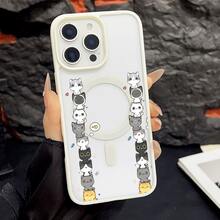 マグネット式黄ばみ防止 | 高級感あふれる2in1アクリルマグネット式スマホケース！スタイリッシュで手触りも良く、実用的な保護機能とマグネット式・耐衝撃設計を融合させた、高級感あふれるケースです。 猫可愛い積み木魚ペタンコケース  11  17e 手机壳  17e 手机壳 家族、恋人、友人、そして子供たちへのプレゼントに最適です。  16e/16 Plus/16 Pro/11 Pro Max/17/12 Pro/14 Pro/16/15 Pro Max/Apple  Air/17 Pro/17e/16 Pro Max/ 13 pro/12 Pro Max/14 Plus/15/13/15 Pro/15 Plus/17 Pro Max/14 Pro Max/14/12/11 Pro/13 Pro Max - ホワイト - チェックする 9