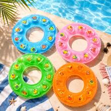 Anillos inflables para nadar, anillos inflables de PVC, flotadores de axila neutros, incluyendo verde, con forma de rosquilla, adecuados para deportes acuáticos de verano, fiestas en la piscina, fiestas en la playa, piscinas, playas y anillos de natación para vacaciones de verano - Añade un flotador con colchón de aire. - Ver 5