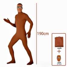 Tungtungtung Sahur Cosplay Stage Prop, Triple T Short Video Shooting Costume, Brainrot Animals Meme Wooden Stick Mask Funny Prank Prop, Halloween Gift - Multicolor - View 17