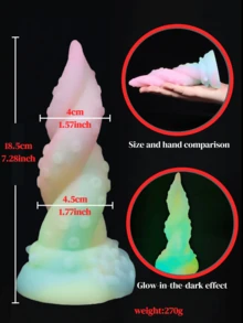 Silicone Realistic Dildo, Glowing Colorful Lifelike Penis Toy, Adult Sex Toy For G-Spot And Prostate Orgasm, Realistic Penis, For Him - one-size - View 10