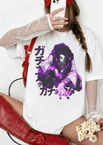 Gachiakuta Anime Oversize T-Shirt, Unisex White, Streetwear Style - White - View 7