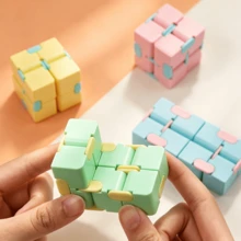 1pc Infinity Cube Fidget Toy - Finger Stress Relief Toy - Gift For Boys Girls - Valentine's Day Gift - New Year Gift - Birthday Gift - Christmas Gift - Halloween Gift - Perfect Gift - Multicolor - View 2