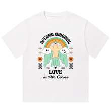 Boy, Camiseta De Marca Americana De Moda Urbana, De Verano Para Hombre, De Corte Holgado, Manga Corta, De AlgodóN Grueso, Estilo Casual. - Blanco - Ver 12