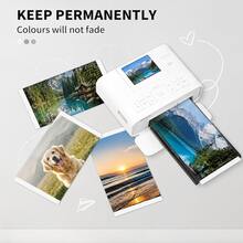 Bộ in ảnh du lịch & tiệc tùng – Giấy Selphy CP1300/CP1500 khổ 4x6 inch, hoàn hảo cho các dự án album ảnh, tự làm sổ lưu niệm, ảnh sinh nhật, đám cưới, gia đình, kỳ nghỉ, ảnh thú cưng & em bé, các dịp lễ hội và quà tặng. - Xem 9