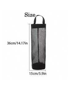 1pc Wall-Mounted Plastic Bag Dispenser, Wall-Mounted Storage Rack, Wall-Mounted Plastic Bag Dispenser Storage Rack, Garbage Bag Holder, Kitchen Plastic Bag Hanger, Multi-Function Garbage Bag Storage Net Bag, Suitable For Home, Kitchen, Food - Multicolor - View 11