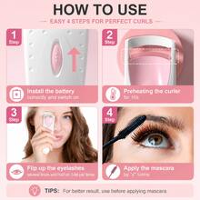 TOUCHBeauty 專業加熱式睫毛夾，附矽膠墊，長效捲翹睫毛工具，TB-2003B - 查看 7