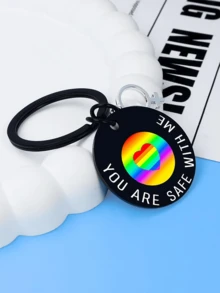 Quà tặng Tự hào LGBTQ, Móc khóa người yêu đồng tính hài hước, Móc khóa cầu vồng LGBTQ, Móc khóa độc quyền LGBTQ "Bạn luôn bên tôi" - Nhiều màu - Xem 5