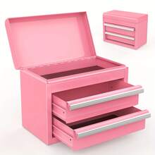 2026 Mini Metal Toolbox With 2 Drawers And Top Storage Space, Garage Storage Cabinet, Hardware Tool Organizer, Small Tool Cabinet, Colorful Storage Box, Tool Storage Cabinet-Valentine's Day Gifts For Men, Boyfriends, Husbands, And Partners - Blue - View 8