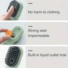 Multi-Function Liquid Shoe Cleaning Brush With Detergent Dispenser, Automatic Scrubbing Suitable For Sports Shoes, Soft Fabrics And Daily Clothing Cleaning - A - View 7