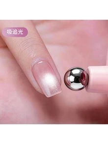 1件裝旋轉貓眼美甲磁鐵，快速吸附玻璃珠設計，強力磁性貓眼磁鐵附旋轉珠，美甲初學者自動吸附工具 - 彩色 - 查看 5