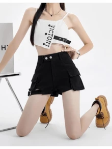Women Shorts - Black - View 3