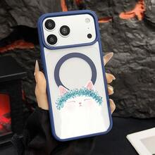 マグネット式黄ばみ防止 | 高級感あふれる2in1アクリルマグネット式スマホケース！スタイリッシュで手触りも良く、実用的な保護機能とマグネット式・耐衝撃設計を融合させた、高級感あふれるケースです。 猫花輪白い猫青い花輪ケース  11  17e 手机壳  17e 手机壳 家族、恋人、友人、そして子供たちへのプレゼントに最適です。  17 Pro/Apple  Air/13 Pro Max/15 Pro/15/12 Pro/15 Plus/ 13 pro/14 Pro Max/14/16e/17 Pro Max/14 Pro/12/17e/16/15 Pro Max/17/16 Pro Max/16 Plus/12 Pro Max/11 Pro Max/16 Pro/11 Pro/13/14 Plus - ブルー - チェックする 26