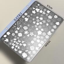 High Quality Nail Art Stamping Plate, Floral, Butterfly, Swan Patterns, Nail Decor Template, Nail Polish Stamping Mold, Nail Stamp Plate - Multicolor - View 15