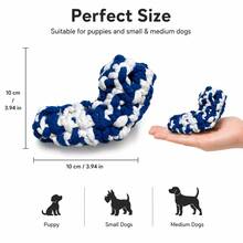 1个会发出吱吱声的狗狗磨牙玩具，柔软毛绒宠物玩具，适合幼犬，互动磨牙玩具，适合小型和中型犬 - 彩色 - 查看 10