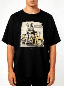 Camiseta de la película "La buena, la mala y la fea" de Bud Spencer y  Hill para hombre - Camiseta clásica con gráfico del trío del oeste, camiseta vintage coleccionable de manga corta con cuello redondo para entusiastas, outfit casual para fiestas - Negro - Ver 7