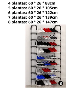 Zapatero 5 Niveles Perchero Acero Metálico Organizador 2 en 1 Armable Con 8 Ganchos Negro,Marco Metal Hogar estantes De Zapatos Muebles caja Organizador,Zapatero para armario,organizador de zapatos con sombrero, perchero, estante entrada almacenamiento grande armario organizador multifuncional. - Plateado - Ver 9