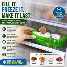 Slow Feeder Puzzle Toy | Rubber Chew & Lick Treat Toy, Suitable For Freeze-Dried, Wet Food, Pet Ice Cream, Helps Dogs Eat Slowly And Consume Energy, Suitable For Puppies, Small, Medium And Large Dogs Daily Interaction - Mint Green - View 3