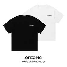 Boy Camiseta De Manga Corta De AlgodóN Puro Con Estampado NavideñO Estilo Americano, Camiseta De Verano Para Hombre De Corte Holgado Y Manga Tres Cuartos De Peso Pesado. - Negro - Ver 6