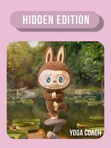 POP MART THE MONSTERS Slouchy Yoga Series Mystery Blind Box Set, Includes 10 Regular Versions + 1 Hidden Version, Featuring Zen-Themed Collectible Figurines, Made Of High-Quality PVC With Soft Velvet Texture And Soothing Colors, Ideal For Yoga Studio Decor, Zen Office Desk Display, Stress Relief, And A Perfect Gift For POP MART Fans, Labubu Collectors, Birthday, Anniversary, And Home Decor Enthusiasts - Multicolor - View 11
