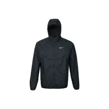 Nike Solid Color Hooded Long-Sleeve Jacket, Men's, Black - Black - View 14