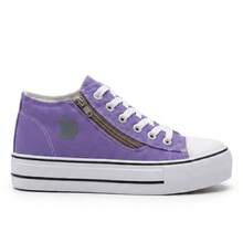 Women's Basic Casual Sneakers, Super Lightweight And Soft, Great For Everyday Wear. - Màu tím - Xem 3