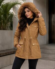 High-Quality Praka Women's Coat For Intense Cold Winters. - Mocha Brown - View 1