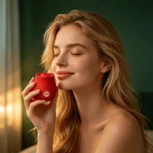 RUIJU 1pcs Sucking Vibrator Rose Sex Toy Vibrator For Women - Clitoral Nipple Massage Sucking Vibrator - 10 Powerful Modes, Female Toys For Exotic Play, Woman Pleasures Toy, Christmas Gifts - 紅色 - 查看 5