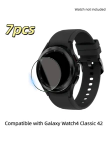 Glass (7 Pack) Compatible With Galaxy Watch 8/7/6/5/4/Galaxy Watch8/6 Classic/Galaxy Watch Ultra Screen Protector (40mm/44mm/46mm/47mm), Anti Scratch 9H Hardness Protective Tempered Glass - 7pcs - View 12